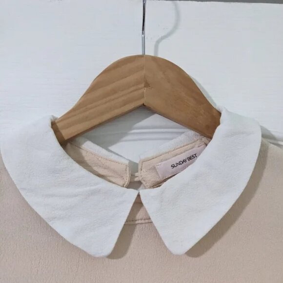 Aritzia Sunday Best | Patterson Short Sleeve Blouse in Blush - Picture 4 of 10